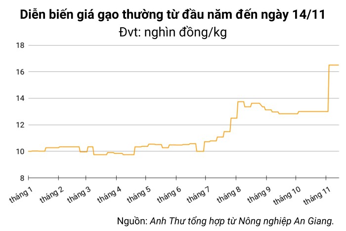 Giá lúa gạo hôm nay 14/11: Thị trường lặng sóng